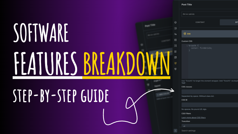 Features Panel Showcase Template | Templates - snappify