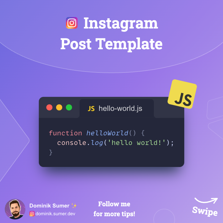 Purple Instagram Carousel | Templates - snappify